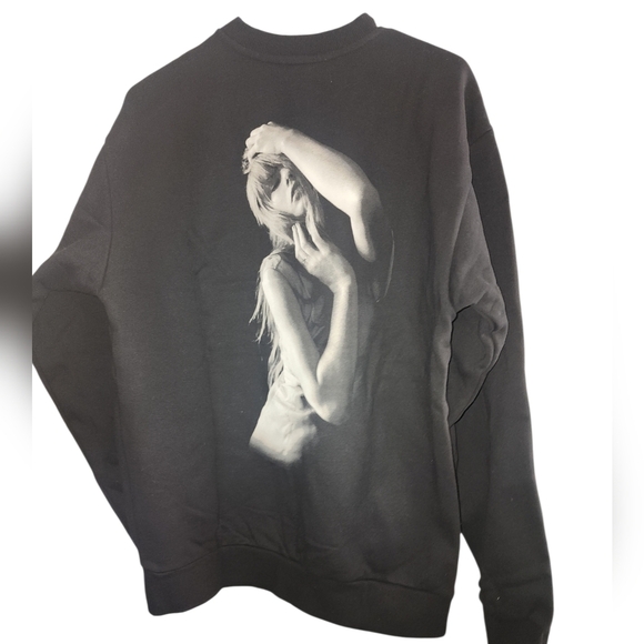 The Tortured Poets Department Black Crewneck Size Medium New - Picture 2 of 3